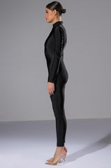 GIVE YOU A CHANCE ZIP UP CATSUIT