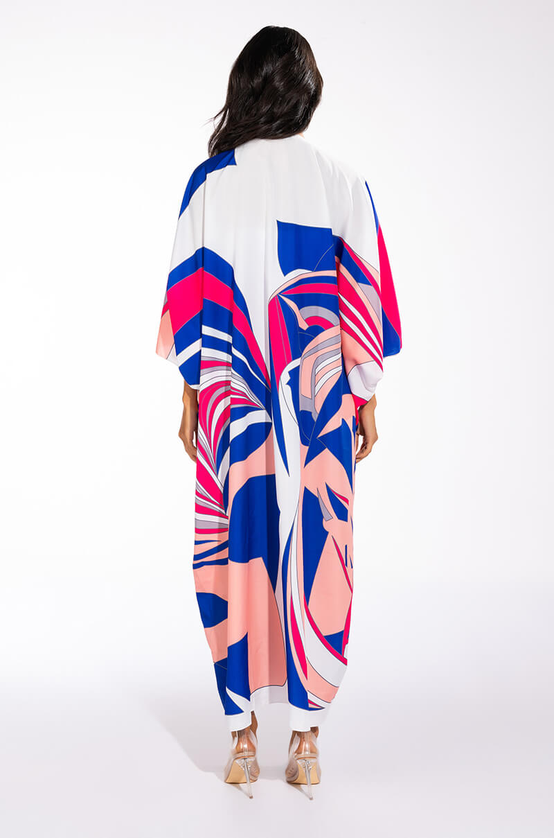SWIRL PRINT LIGHT WEIGHT DUSTER