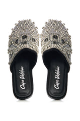 GLAMISIS BLACK EMBELLISHED SLIPPER