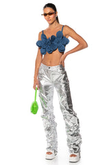 GLIMPSE OF MAGIC RELAXED METALLIC PANT