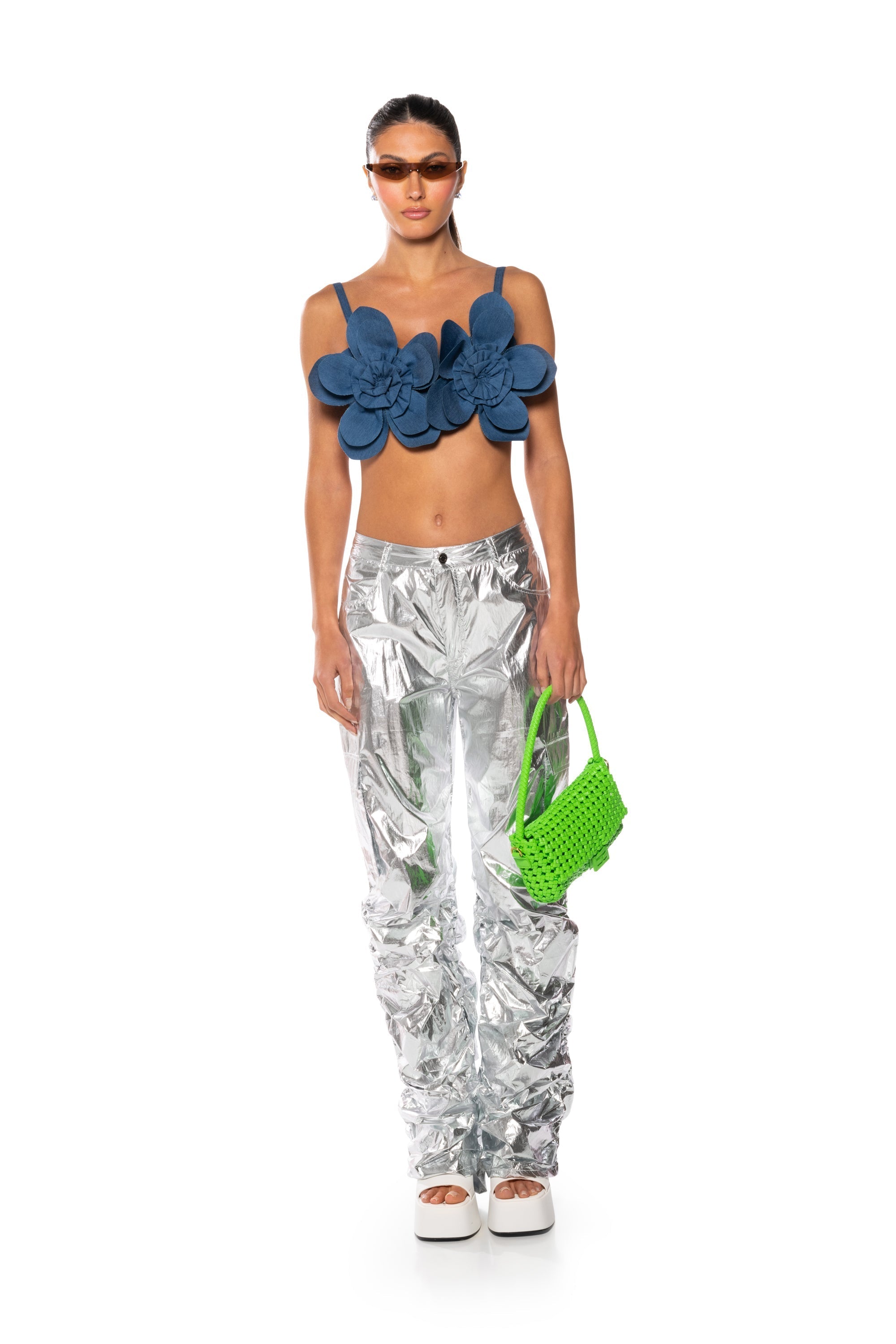 GLIMPSE OF MAGIC RELAXED METALLIC PANT