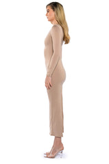 GOOD AS GOLD DOUBLE LAYER MAXI DRESS