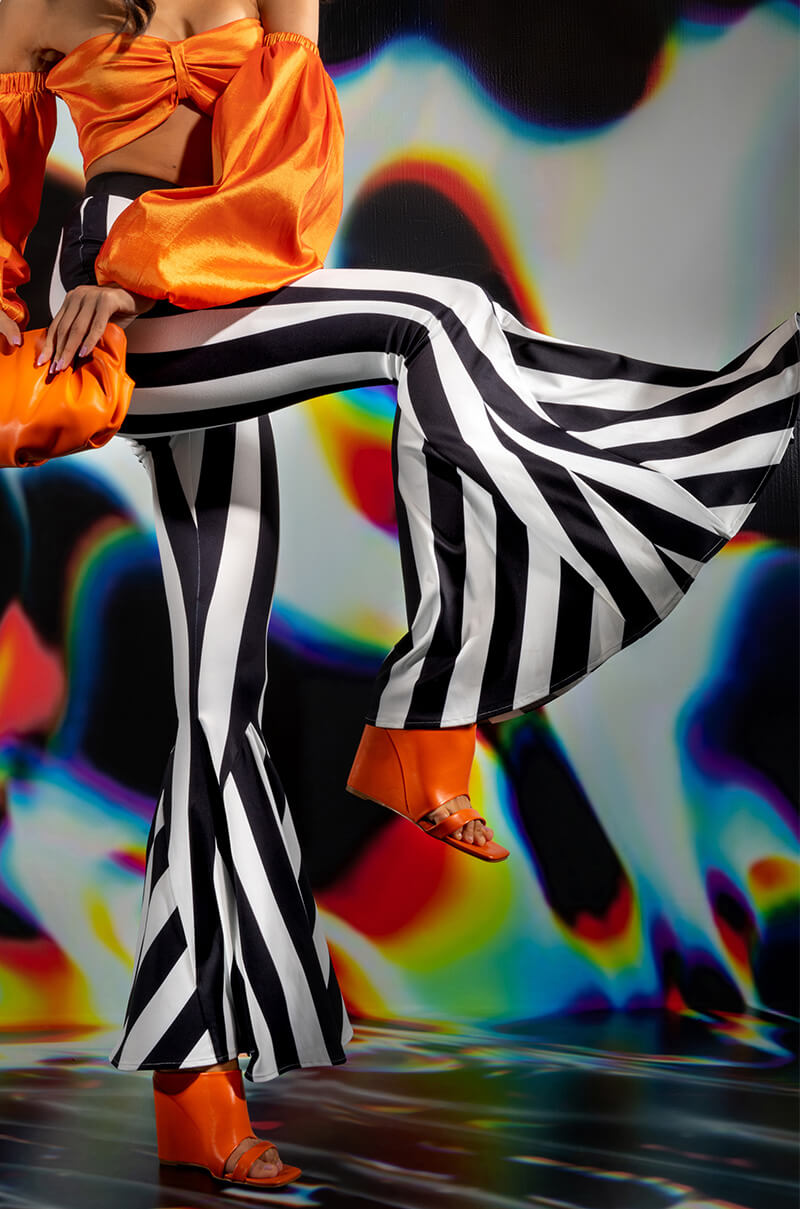 GOOD OMEN HIGH WAIST FLARE PANTS