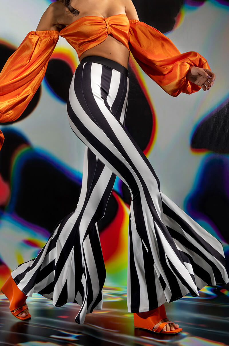 GOOD OMEN HIGH WAIST FLARE PANTS