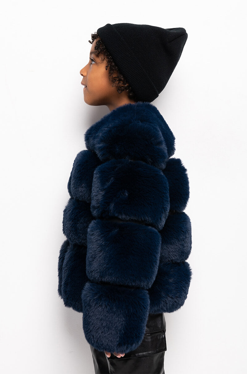 GOT IT FROM MY MAMA FAUX FUR JACKET