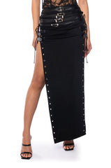 GOTHIC QUEEN LACE UP MAXI SKIRT