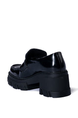 GREAT CAUSE BLACK PATENT LOAFER