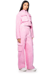 HANA COZY CARGO JACKET AND PANT SET