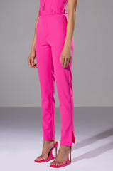 HANSEL HIGH RISE PANTS WITH SLITS