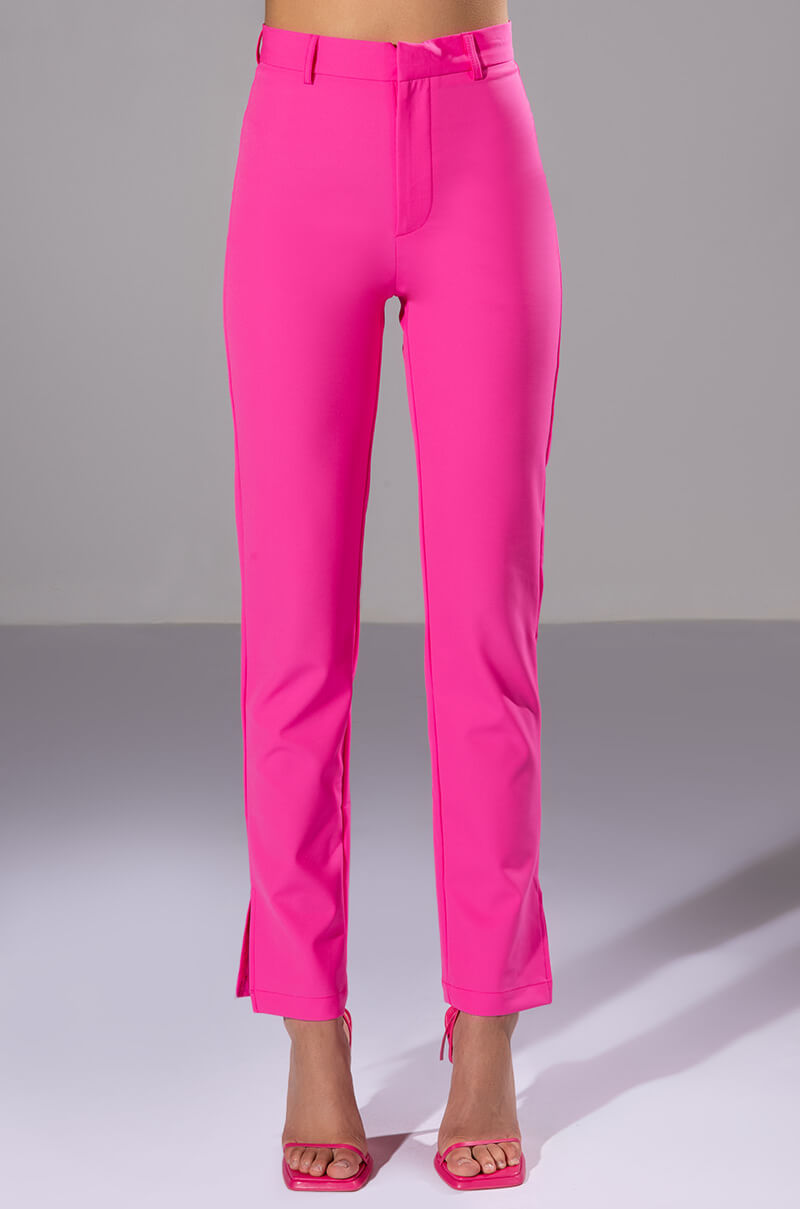 HANSEL HIGH RISE PANTS WITH SLITS