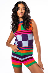 HAPPINESS OVERLOAD CROCHET TOP