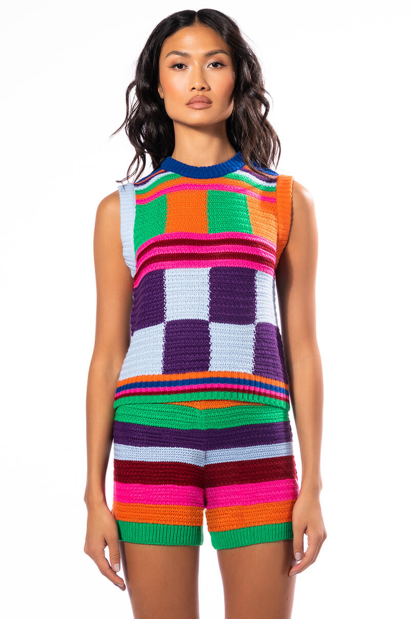 HAPPINESS OVERLOAD CROCHET TOP