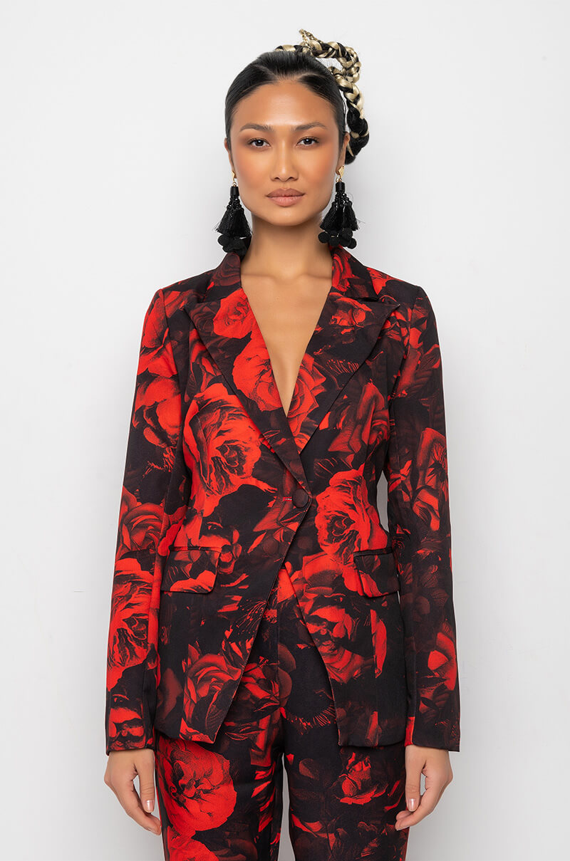 HARD TO HANDLE FLORAL BLAZER