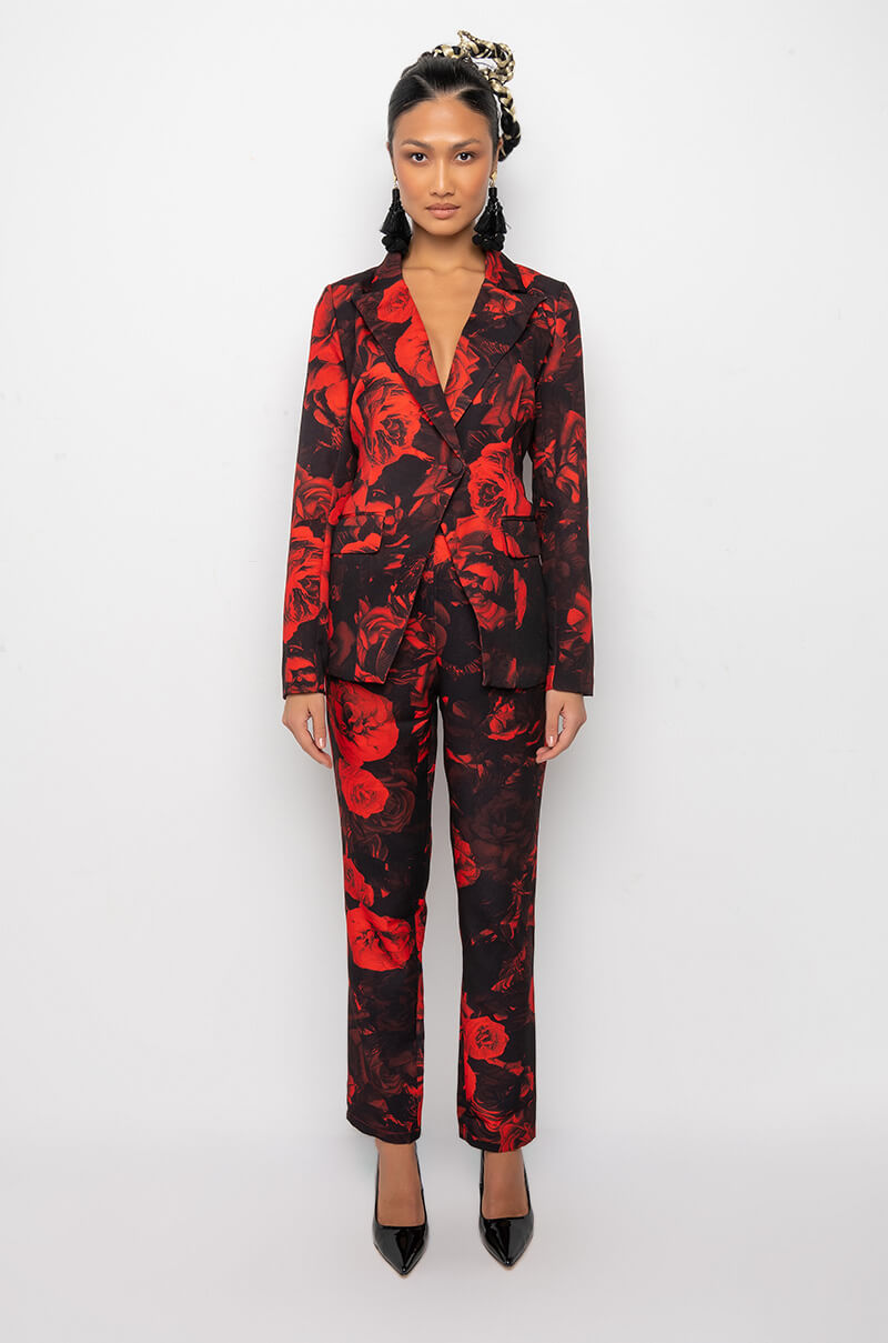 HARD TO HANDLE FLORAL BLAZER
