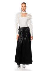 HARLOW RUFFLED SLEEVE BANDAGE TOP