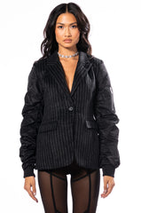 SAINT SAENS BOMBER ARM BLAZER
