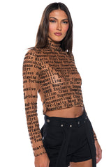 HAZEL MOCKNECK LONGSLEEVE TOP
