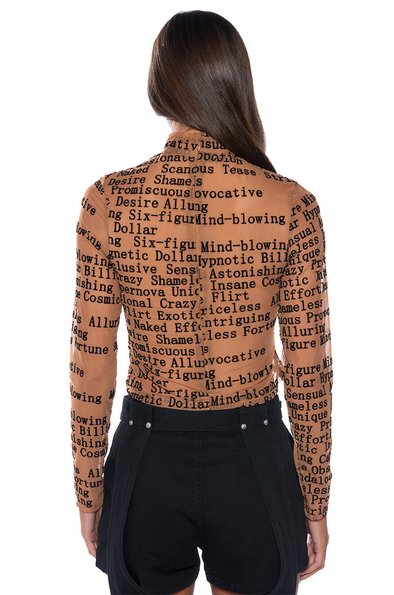 HAZEL MOCKNECK LONGSLEEVE TOP