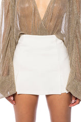 HE SAID SHE SAID SLIT DETAIL MINI SKORT