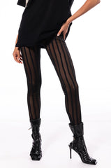 HEAR ME SAY MESH STRIPED LEGGING