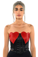 HEART ON FOR YOU CORSET TOP