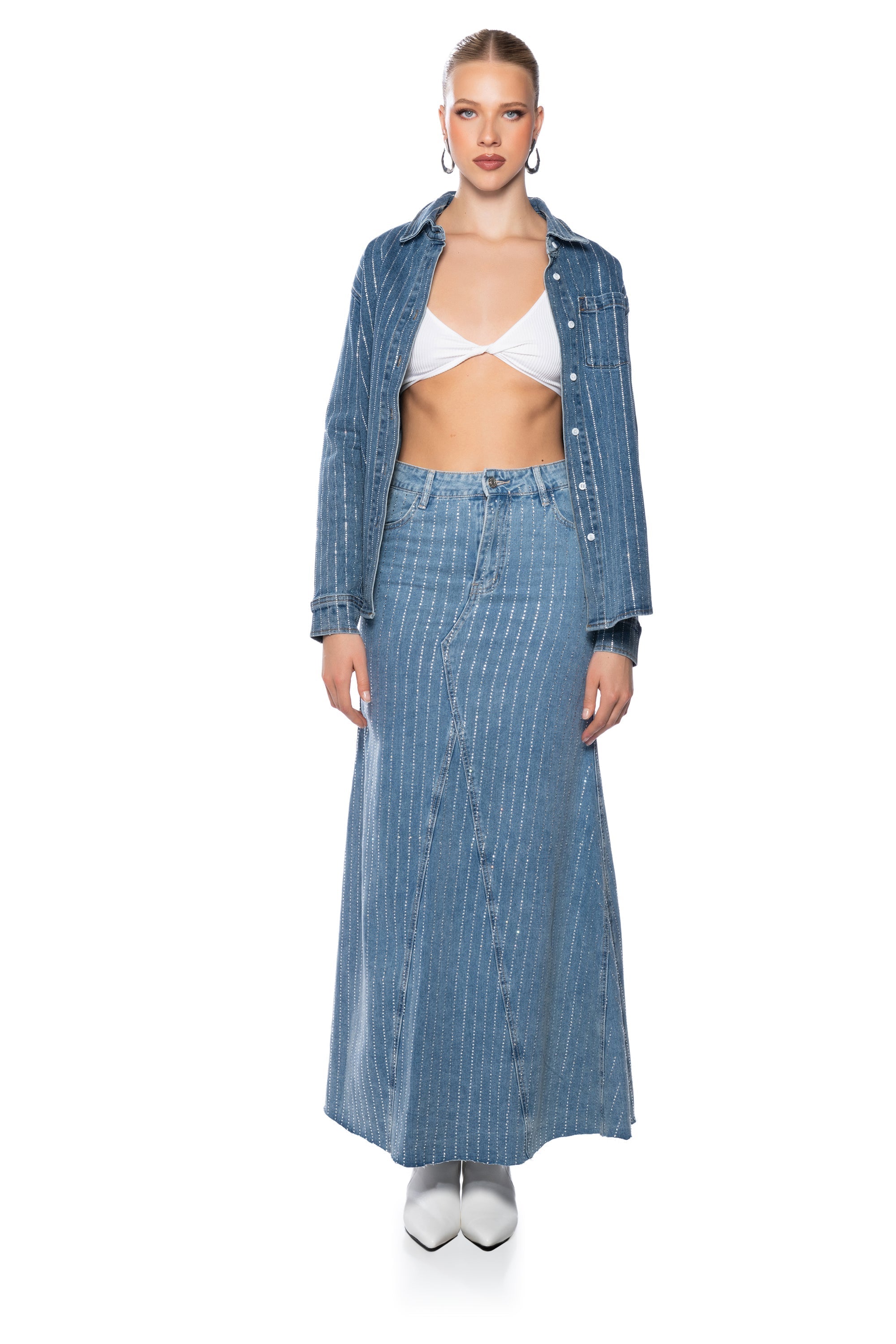 HEAVY HITTER DENIM SKIRT