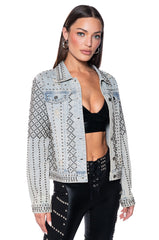 HEMATITE STUDDED DENIM JACKET