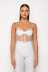 HERA CORSETED MESH BODYSUIT