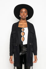 HEY NOW MESH BLAZER DUSTER
