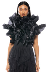 HIGH HITS AVANT GARDE RUFFLE VEST