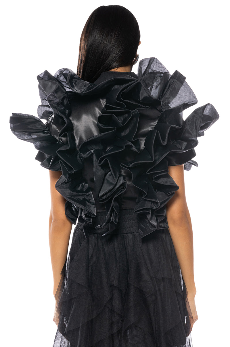 HIGH HITS AVANT GARDE RUFFLE VEST