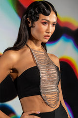 HIGH INTENSITY CHAIN HALTER TOP