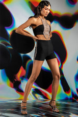 HIGH INTENSITY CHAIN HALTER TOP