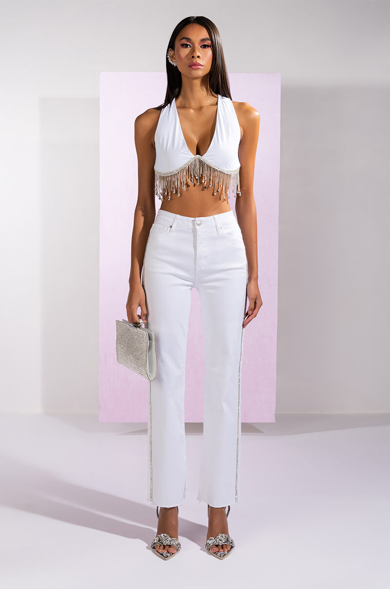 HIGH STANDARDS RHINESTONE TANK