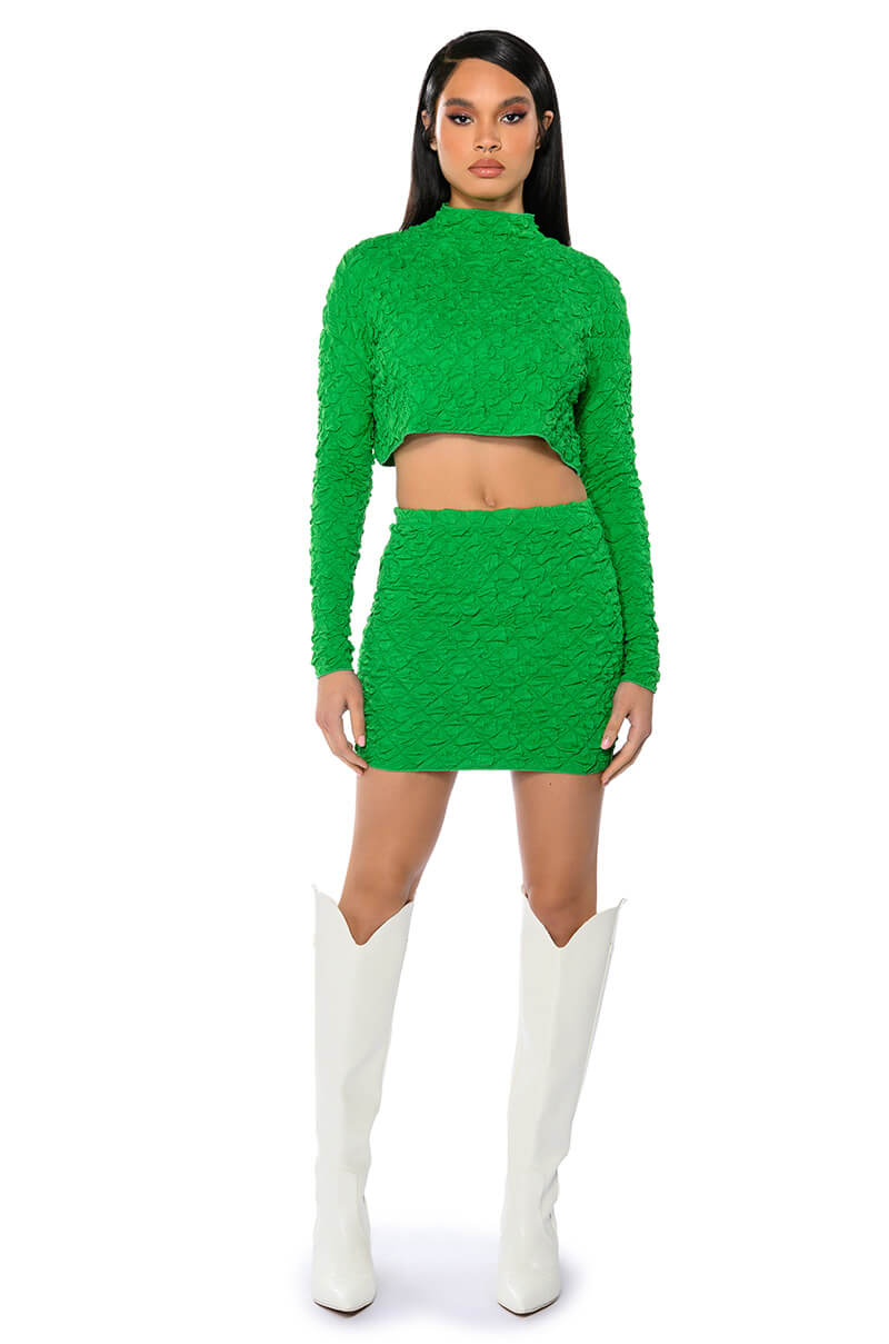 HIGHLIGHT OF YOUR DAY TEXTURED TOP