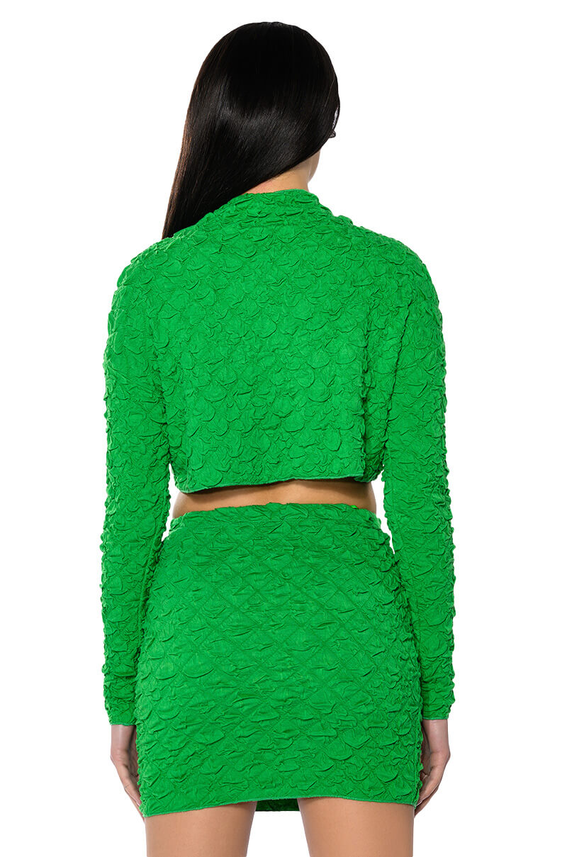 HIGHLIGHT OF YOUR DAY TEXTURED TOP