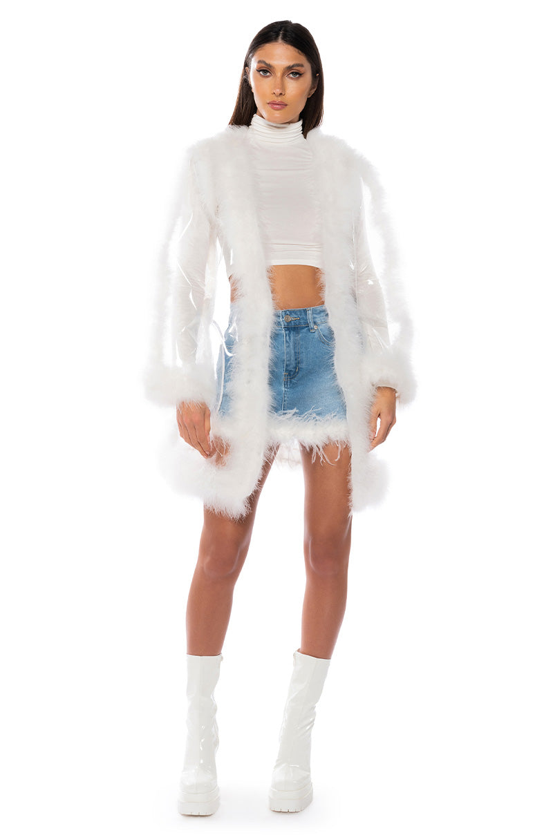 HIT REWIND PVC FEATHER RAINCOAT