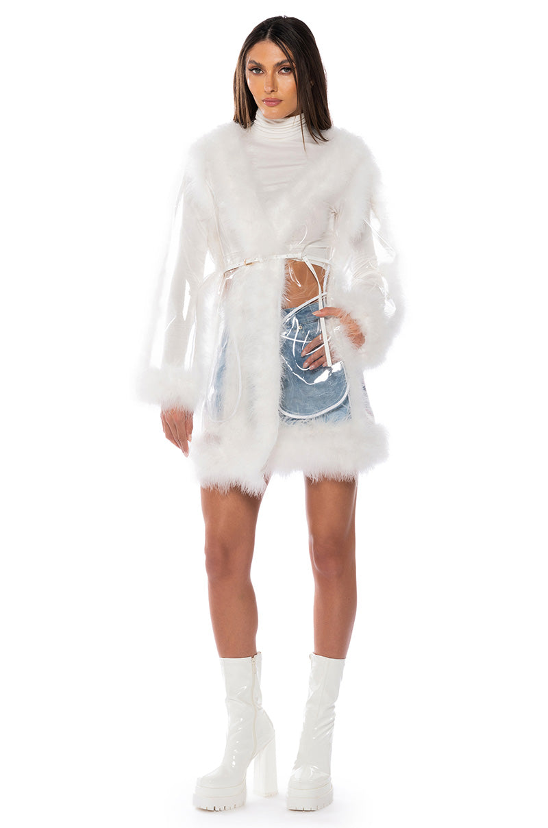 HIT REWIND PVC FEATHER RAINCOAT