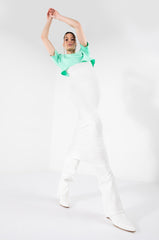 HOLD THE DRAMA CHAIN DETAIL CROPPED TSHIRT