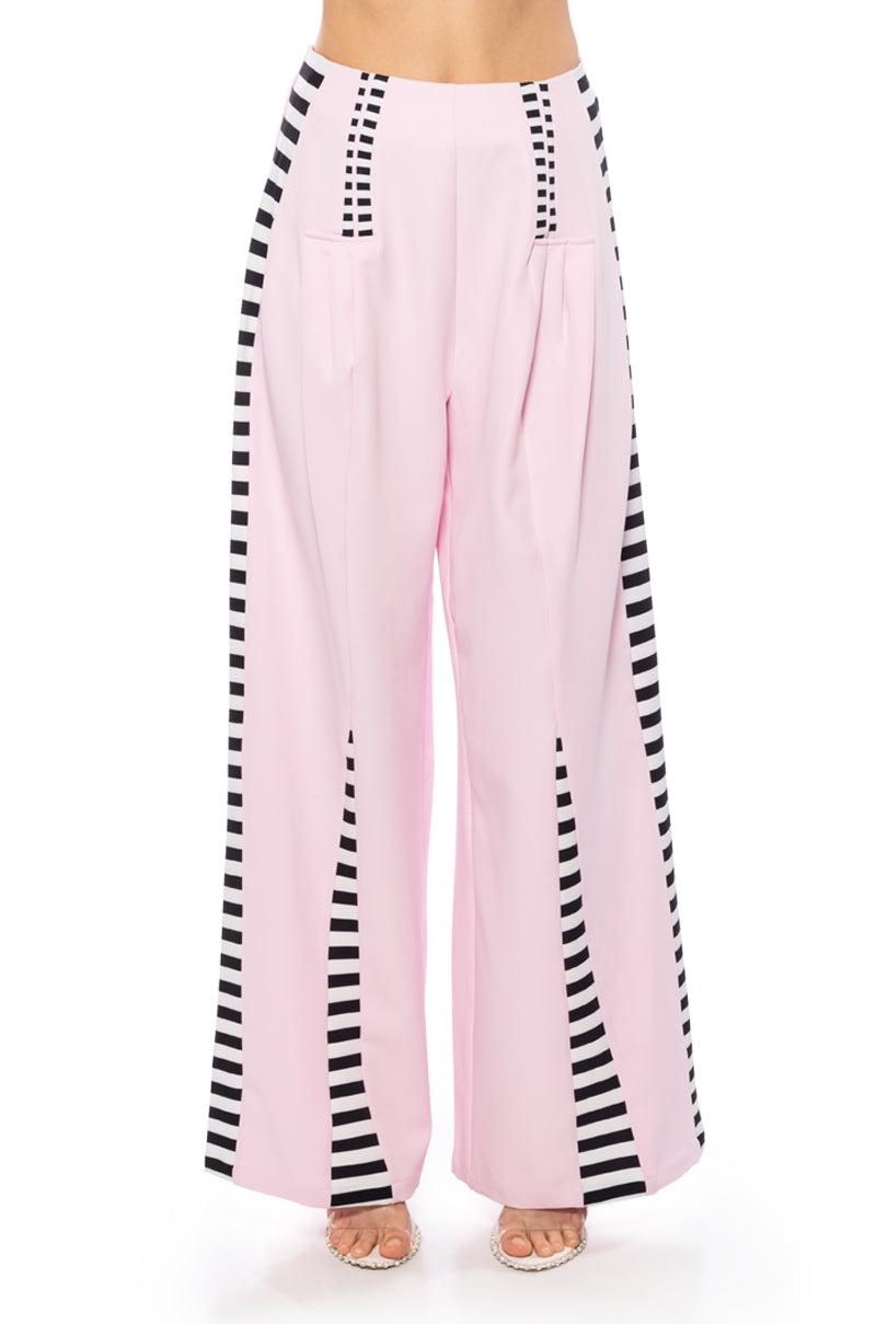 HOT GIRL STRIPED STATEMENT TROUSER