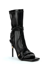 HUGO STILETTO SOCK BOOTIE IN BLACK