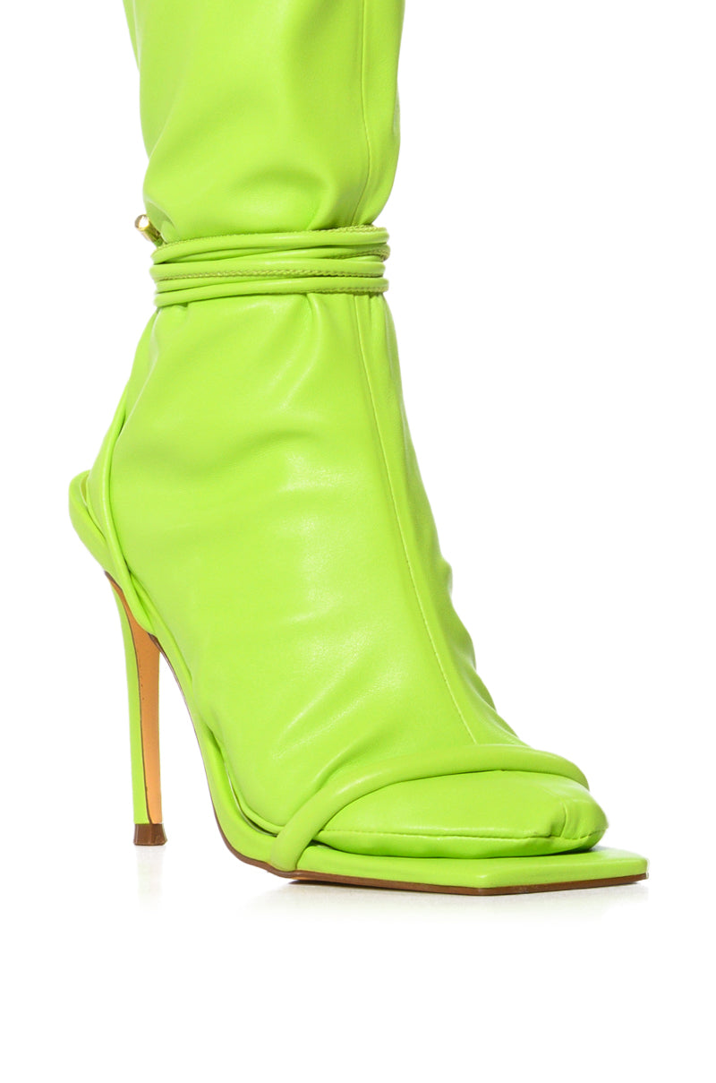 HUGO LIME STILETTO BOOTIE