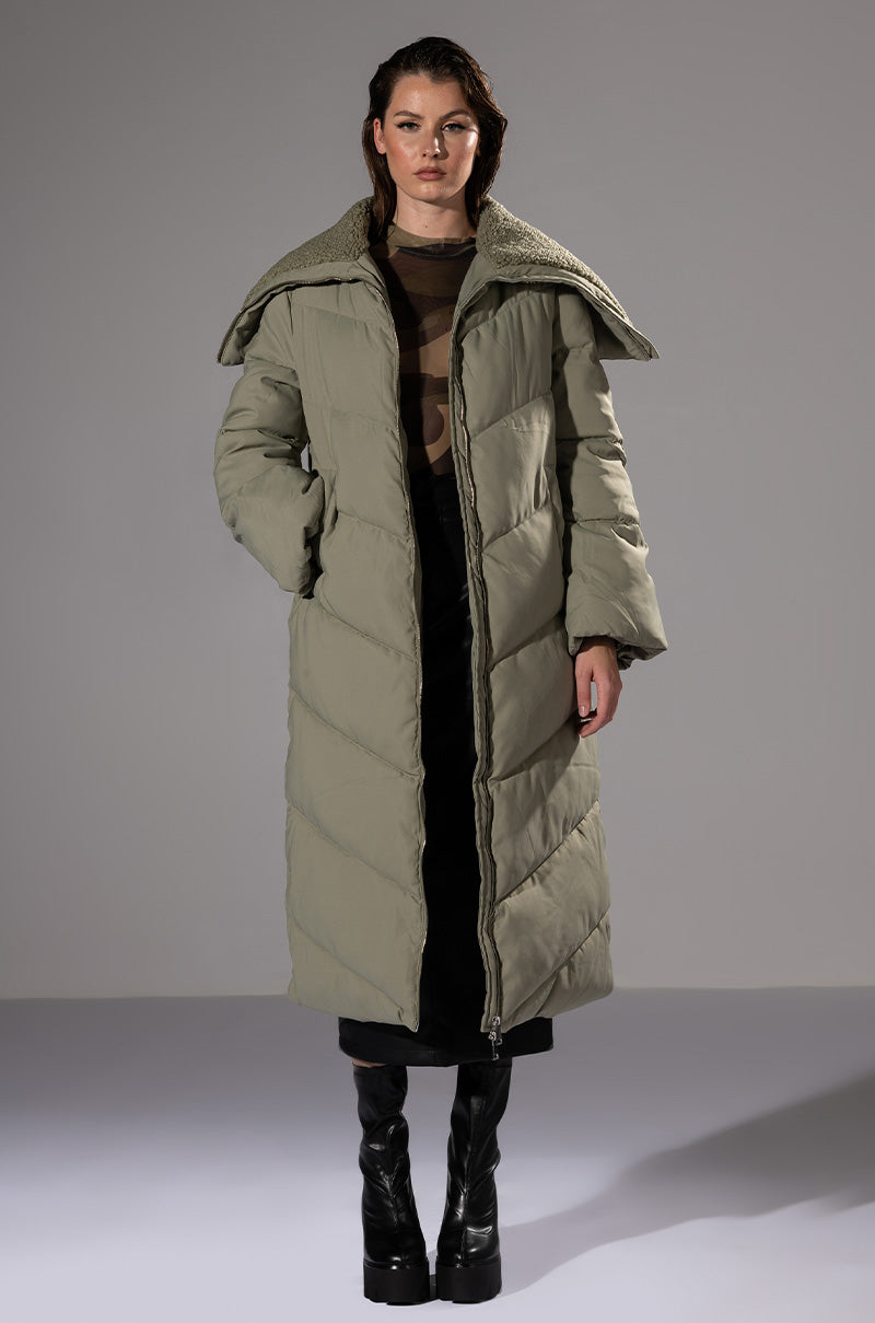 HOT TODDY SHERPA LINED PUFFER