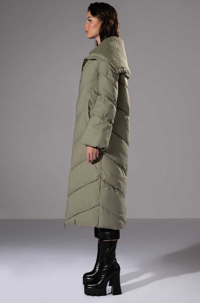 HOT TODDY SHERPA LINED PUFFER