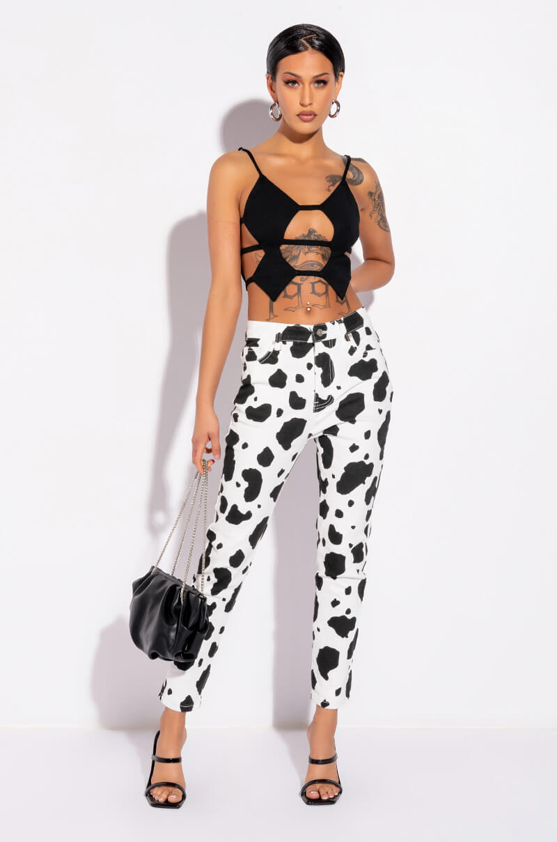 HOTTIE CUTOUT CROP TANK