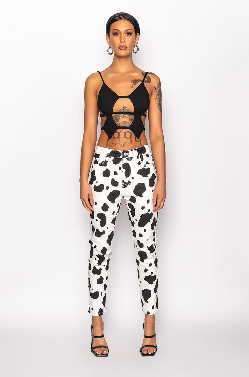 HOTTIE CUTOUT CROP TANK