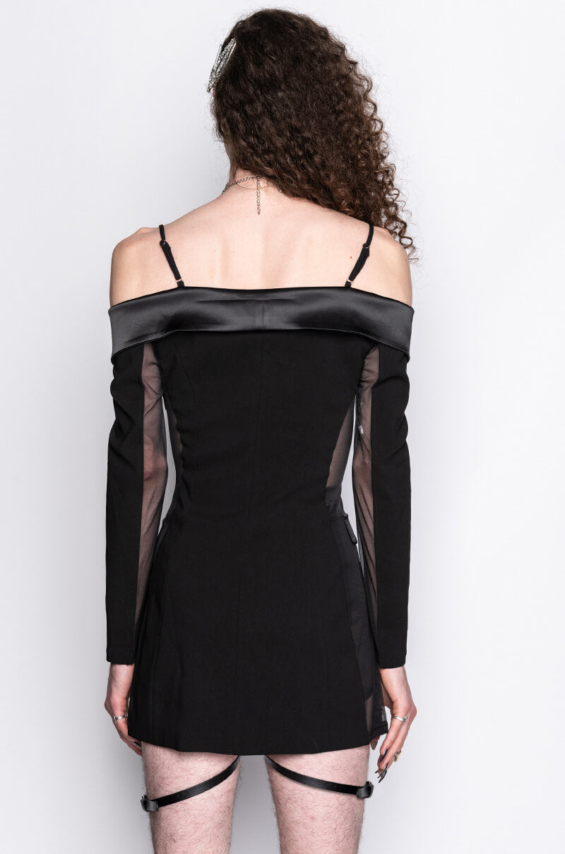 I AM ME FLO OFF THE SHOULDER FASHION BLAZER