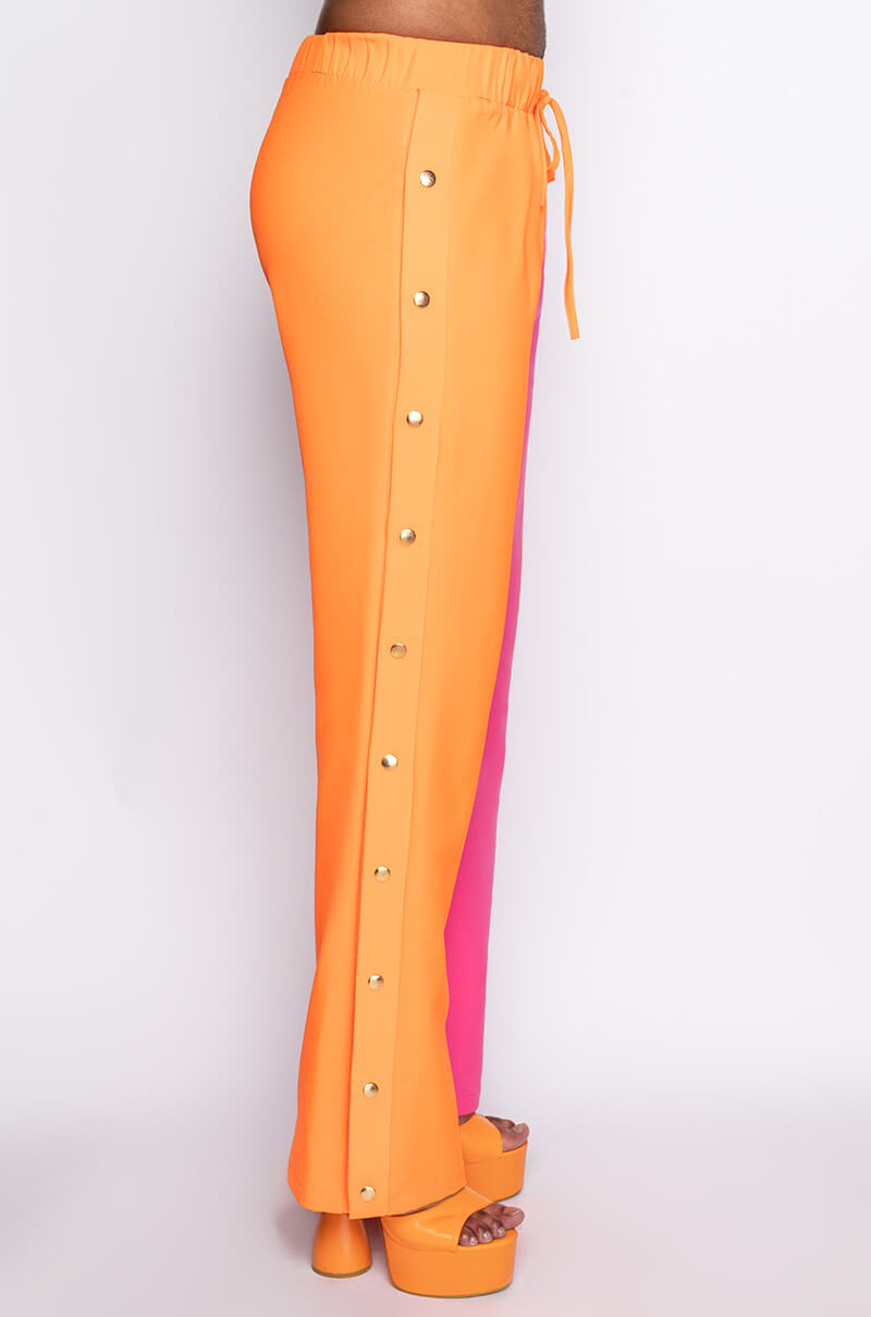 I AM ME KAZJUAN TWO TONE STRAIGHT LEG JOGGERS