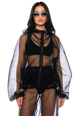 I DREAM OF JEANIE MESH ZIP UP JACKET