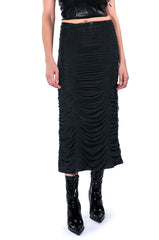 I ONLY GET BETTER RUCHED MAXI SKIRT
